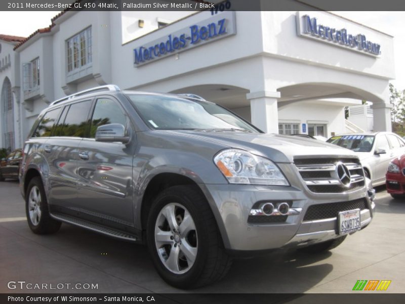 Palladium Silver Metallic / Black 2011 Mercedes-Benz GL 450 4Matic