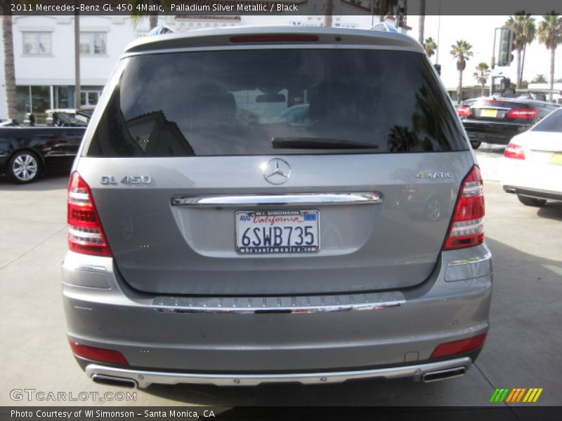 Palladium Silver Metallic / Black 2011 Mercedes-Benz GL 450 4Matic