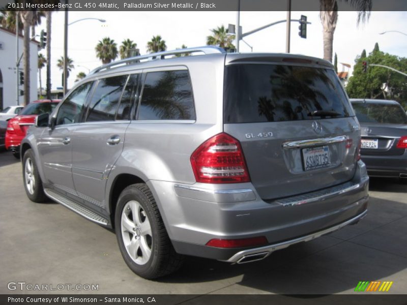 Palladium Silver Metallic / Black 2011 Mercedes-Benz GL 450 4Matic