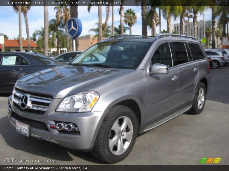 Palladium Silver Metallic / Black 2011 Mercedes-Benz GL 450 4Matic