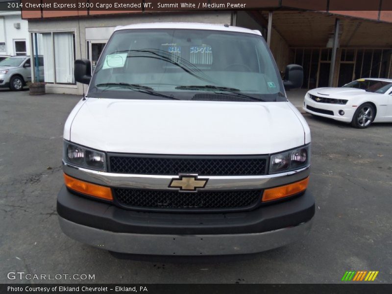 Summit White / Medium Pewter 2014 Chevrolet Express 3500 Cargo Extended WT
