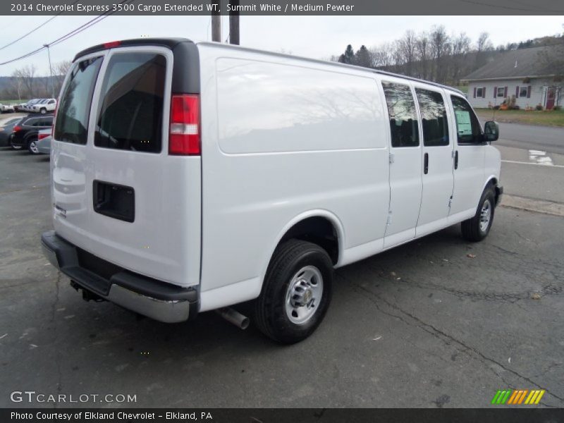 Summit White / Medium Pewter 2014 Chevrolet Express 3500 Cargo Extended WT