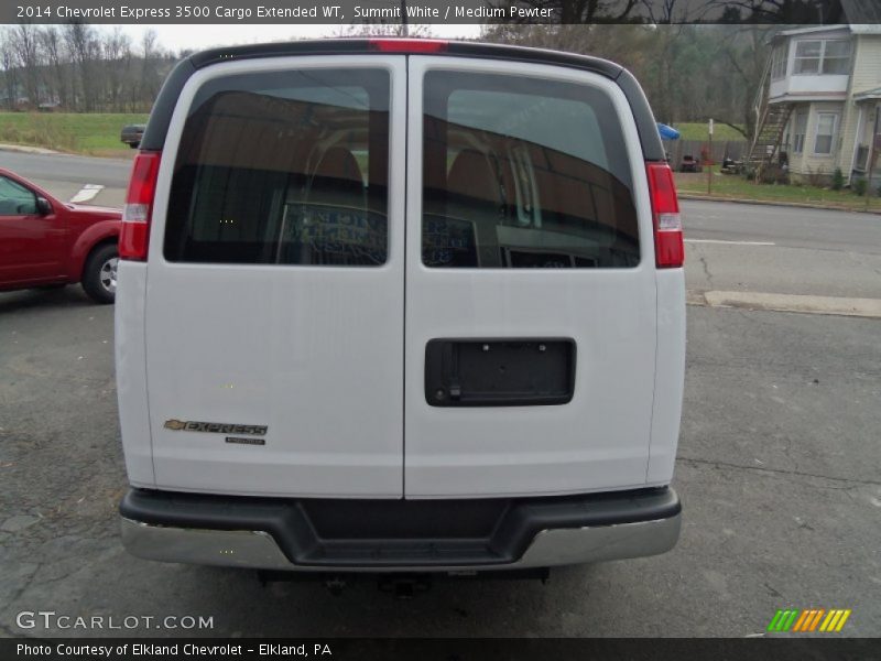 Summit White / Medium Pewter 2014 Chevrolet Express 3500 Cargo Extended WT