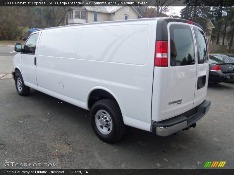Summit White / Medium Pewter 2014 Chevrolet Express 3500 Cargo Extended WT