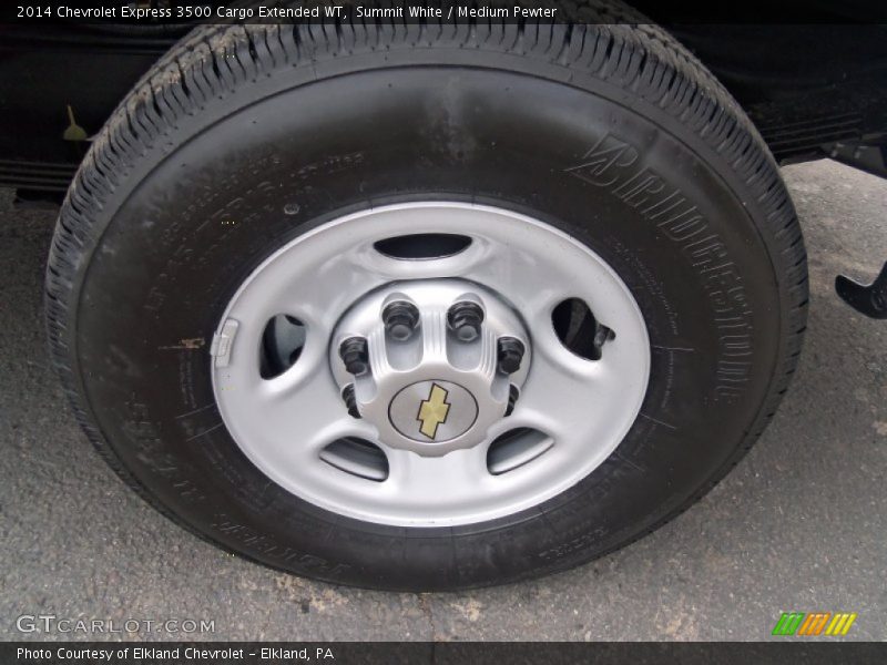 Summit White / Medium Pewter 2014 Chevrolet Express 3500 Cargo Extended WT