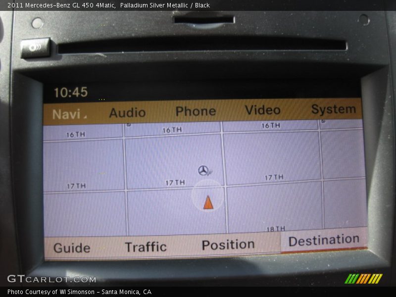Palladium Silver Metallic / Black 2011 Mercedes-Benz GL 450 4Matic