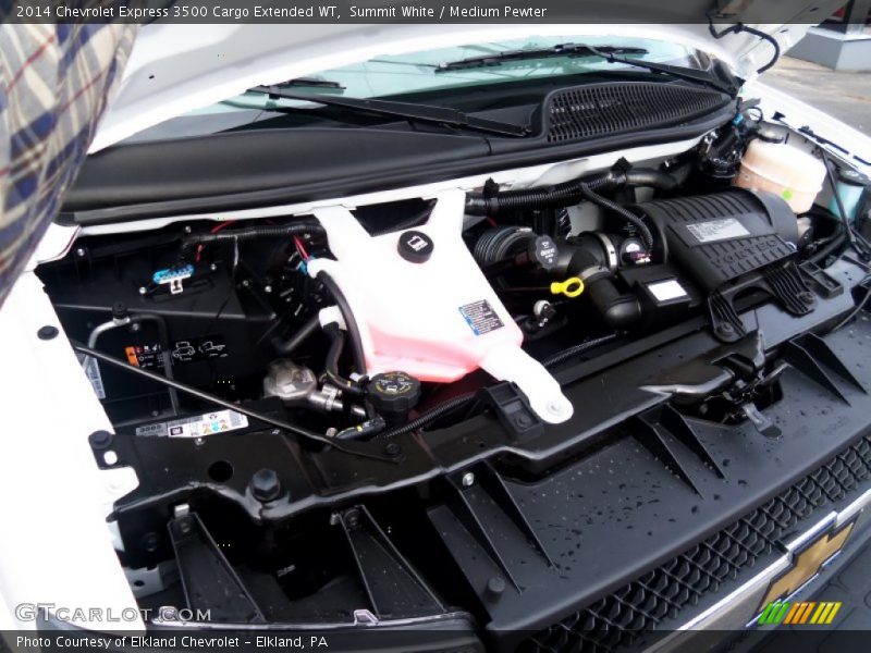 Summit White / Medium Pewter 2014 Chevrolet Express 3500 Cargo Extended WT