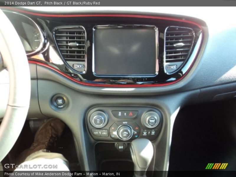 Pitch Black / GT Black/Ruby Red 2014 Dodge Dart GT