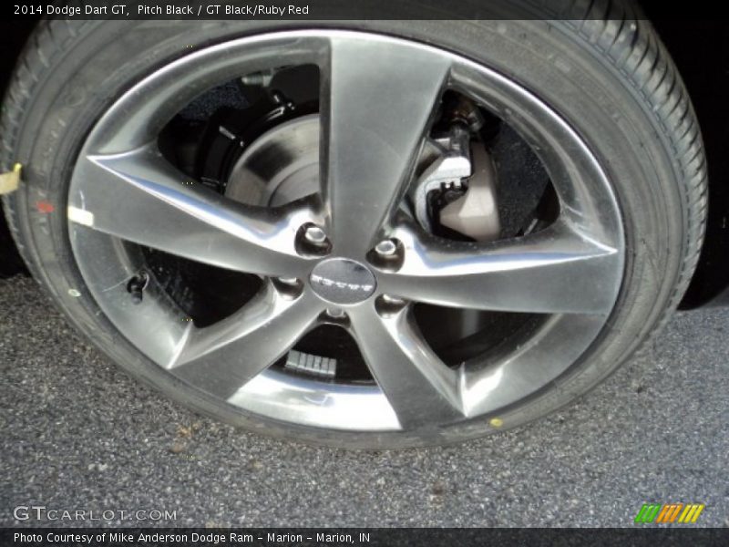 Pitch Black / GT Black/Ruby Red 2014 Dodge Dart GT