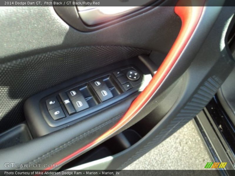Pitch Black / GT Black/Ruby Red 2014 Dodge Dart GT