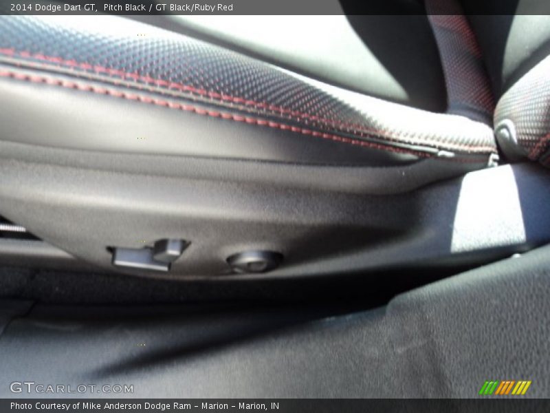 Pitch Black / GT Black/Ruby Red 2014 Dodge Dart GT