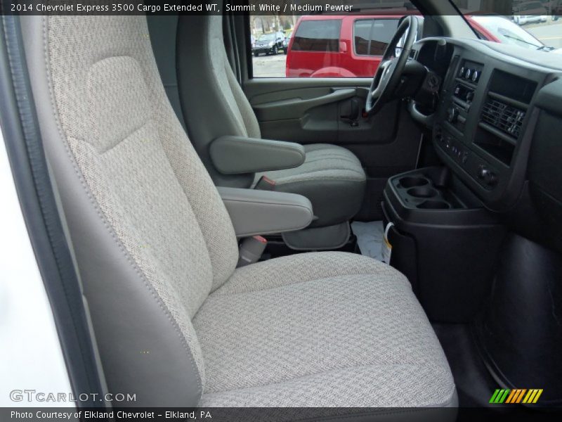 Summit White / Medium Pewter 2014 Chevrolet Express 3500 Cargo Extended WT