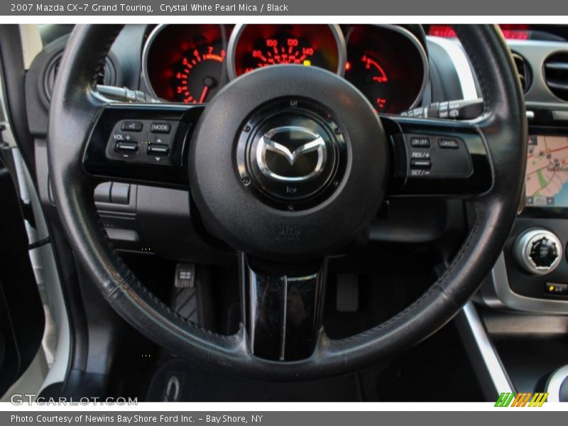 Crystal White Pearl Mica / Black 2007 Mazda CX-7 Grand Touring