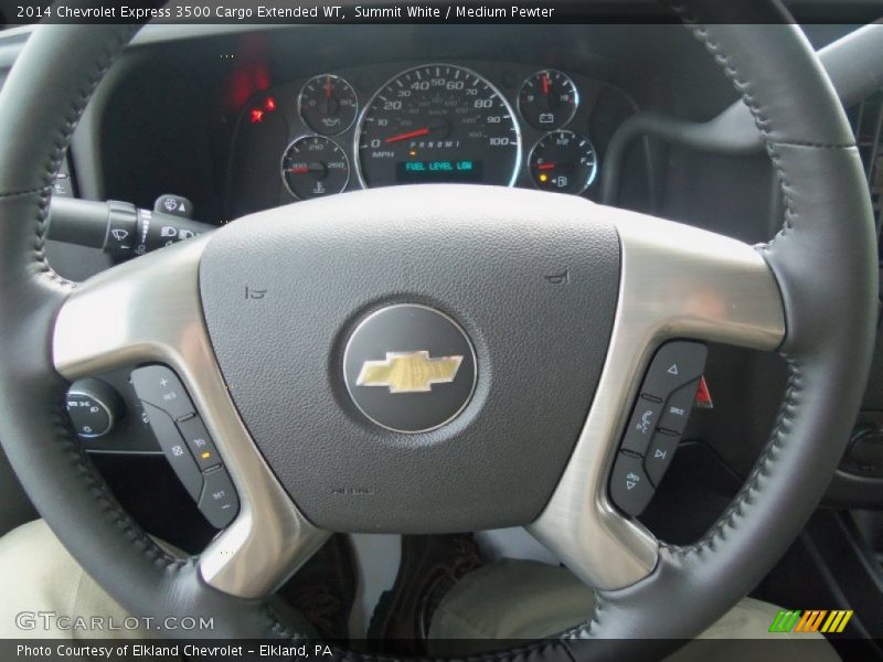 Summit White / Medium Pewter 2014 Chevrolet Express 3500 Cargo Extended WT