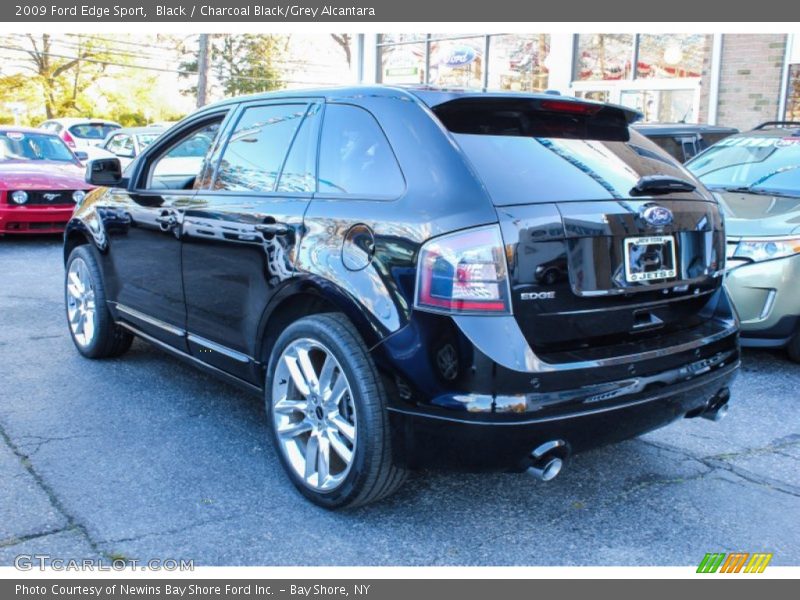 Black / Charcoal Black/Grey Alcantara 2009 Ford Edge Sport