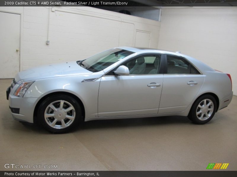 Radiant Silver / Light Titanium/Ebony 2009 Cadillac CTS 4 AWD Sedan