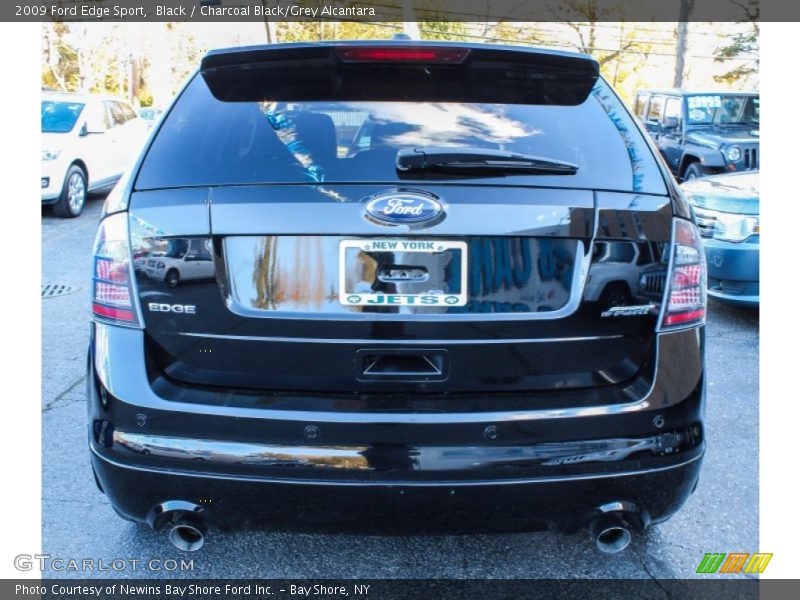 Black / Charcoal Black/Grey Alcantara 2009 Ford Edge Sport