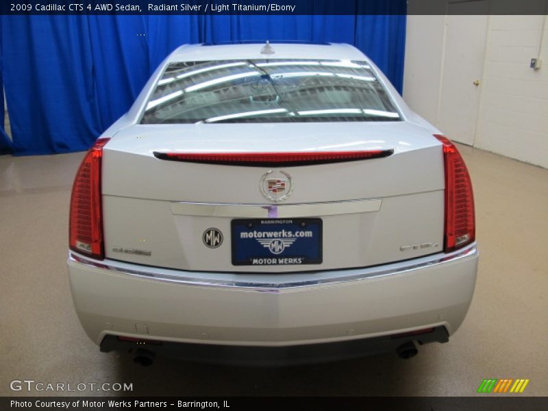 Radiant Silver / Light Titanium/Ebony 2009 Cadillac CTS 4 AWD Sedan