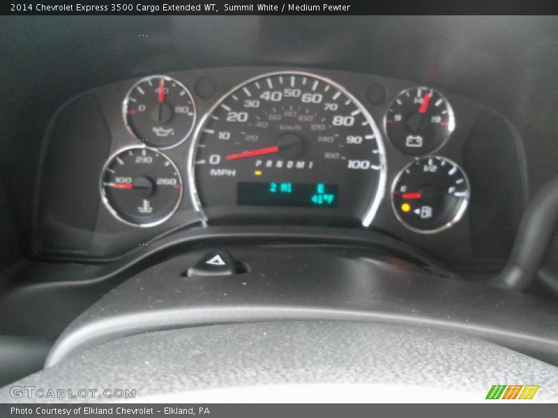 Summit White / Medium Pewter 2014 Chevrolet Express 3500 Cargo Extended WT