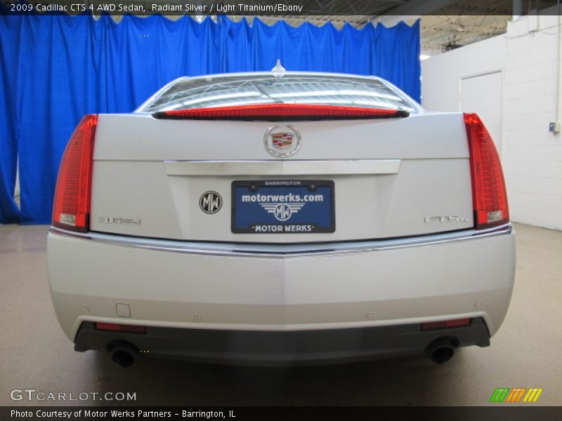 Radiant Silver / Light Titanium/Ebony 2009 Cadillac CTS 4 AWD Sedan
