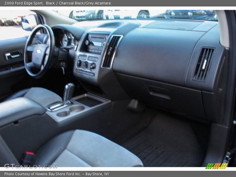 Black / Charcoal Black/Grey Alcantara 2009 Ford Edge Sport