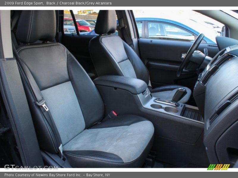 Black / Charcoal Black/Grey Alcantara 2009 Ford Edge Sport