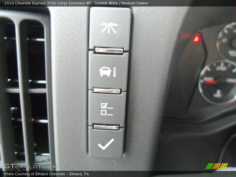 Summit White / Medium Pewter 2014 Chevrolet Express 3500 Cargo Extended WT