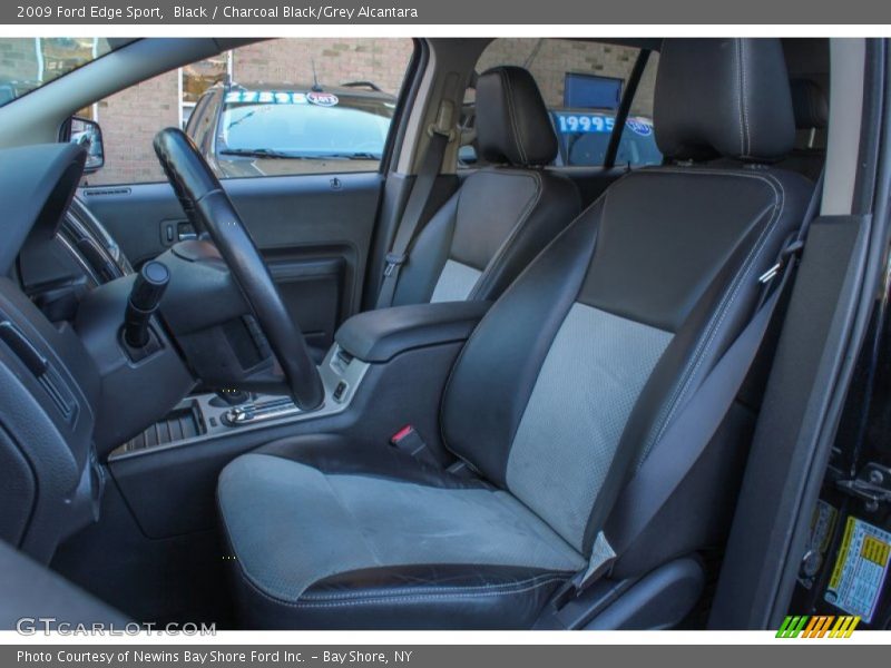 Black / Charcoal Black/Grey Alcantara 2009 Ford Edge Sport