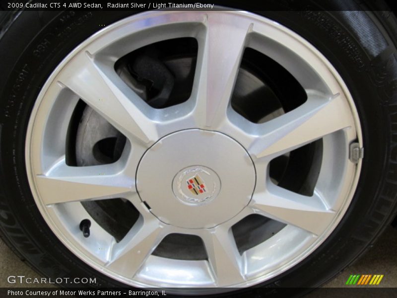 Radiant Silver / Light Titanium/Ebony 2009 Cadillac CTS 4 AWD Sedan