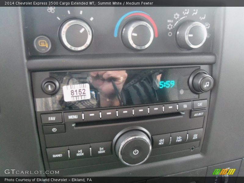 Summit White / Medium Pewter 2014 Chevrolet Express 3500 Cargo Extended WT