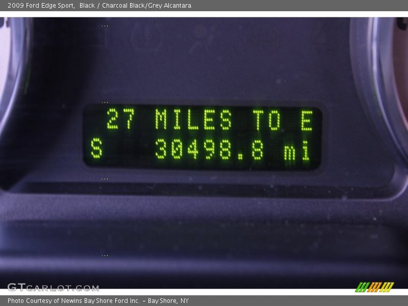 Black / Charcoal Black/Grey Alcantara 2009 Ford Edge Sport