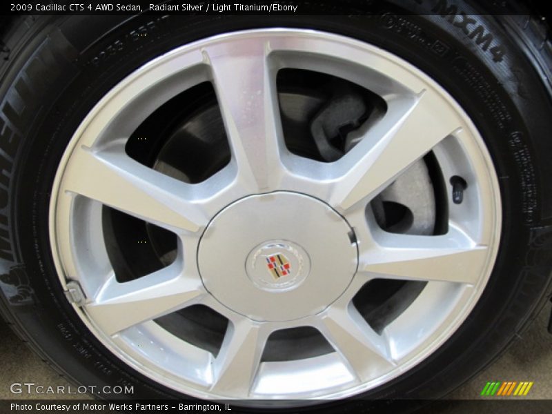 Radiant Silver / Light Titanium/Ebony 2009 Cadillac CTS 4 AWD Sedan