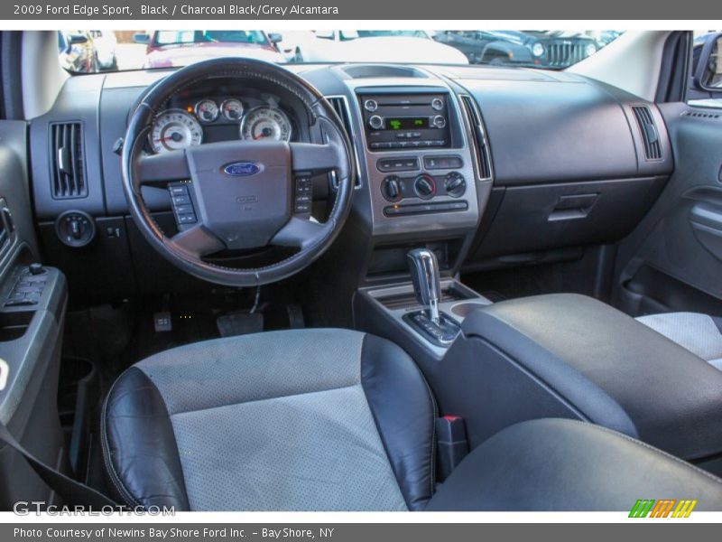 Charcoal Black/Grey Alcantara Interior - 2009 Edge Sport 