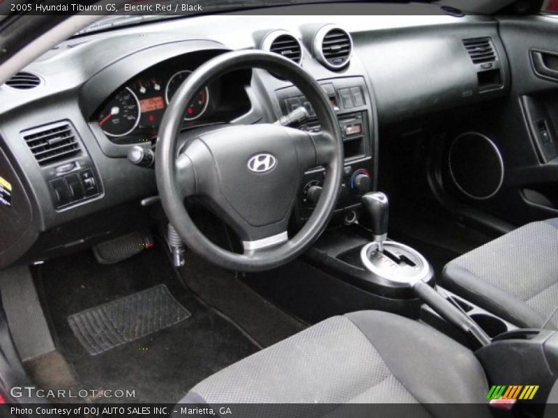 Electric Red / Black 2005 Hyundai Tiburon GS