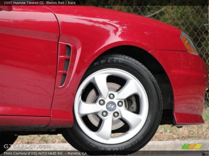 Electric Red / Black 2005 Hyundai Tiburon GS