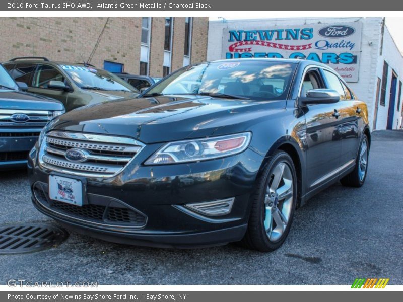 Atlantis Green Metallic / Charcoal Black 2010 Ford Taurus SHO AWD