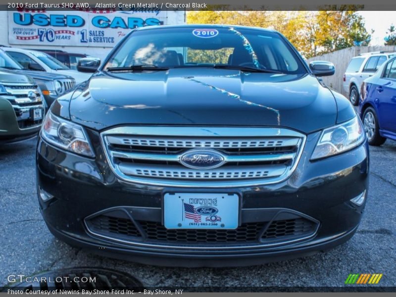 Atlantis Green Metallic / Charcoal Black 2010 Ford Taurus SHO AWD