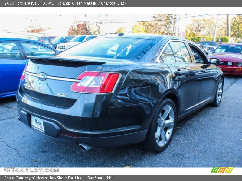 Atlantis Green Metallic / Charcoal Black 2010 Ford Taurus SHO AWD