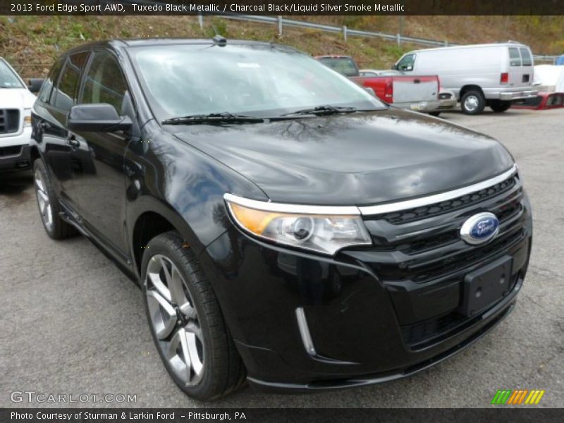 Tuxedo Black Metallic / Charcoal Black/Liquid Silver Smoke Metallic 2013 Ford Edge Sport AWD