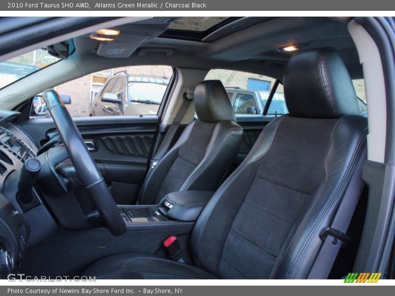 Atlantis Green Metallic / Charcoal Black 2010 Ford Taurus SHO AWD