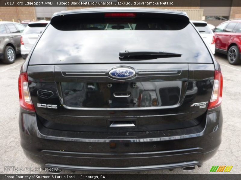 Tuxedo Black Metallic / Charcoal Black/Liquid Silver Smoke Metallic 2013 Ford Edge Sport AWD