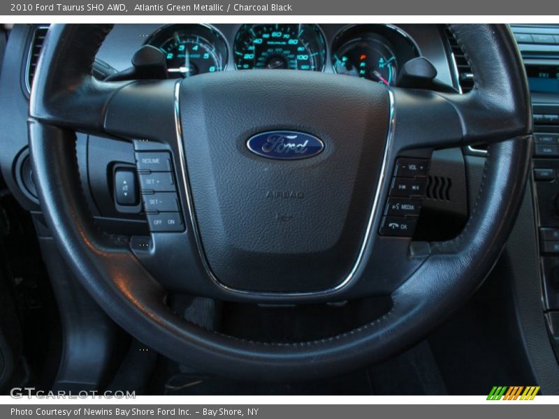 Atlantis Green Metallic / Charcoal Black 2010 Ford Taurus SHO AWD