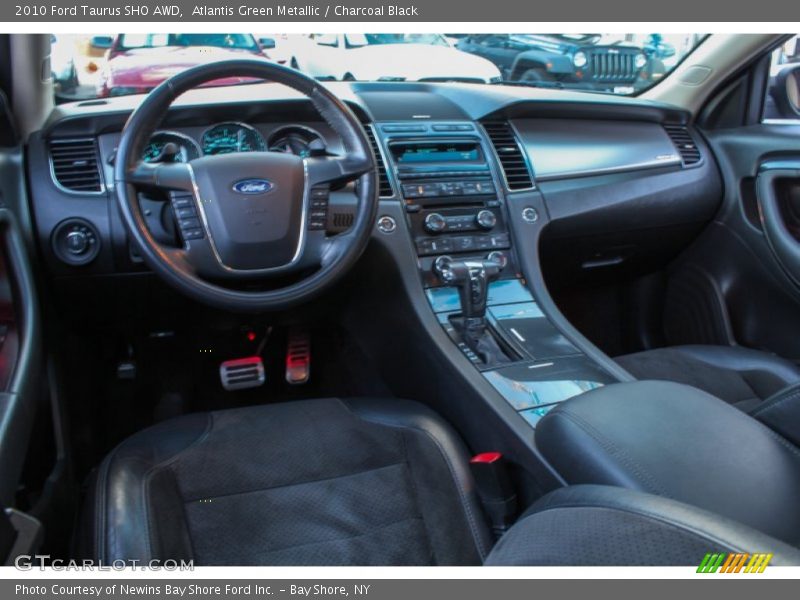 Atlantis Green Metallic / Charcoal Black 2010 Ford Taurus SHO AWD