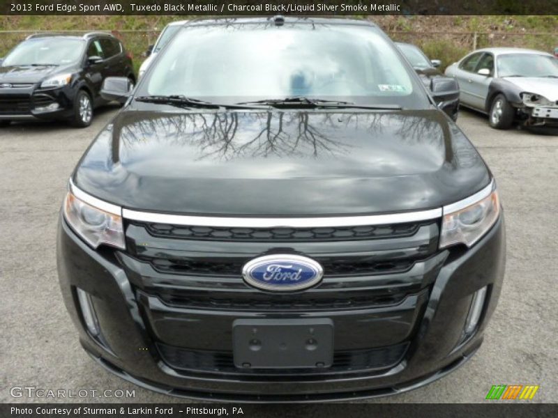 Tuxedo Black Metallic / Charcoal Black/Liquid Silver Smoke Metallic 2013 Ford Edge Sport AWD