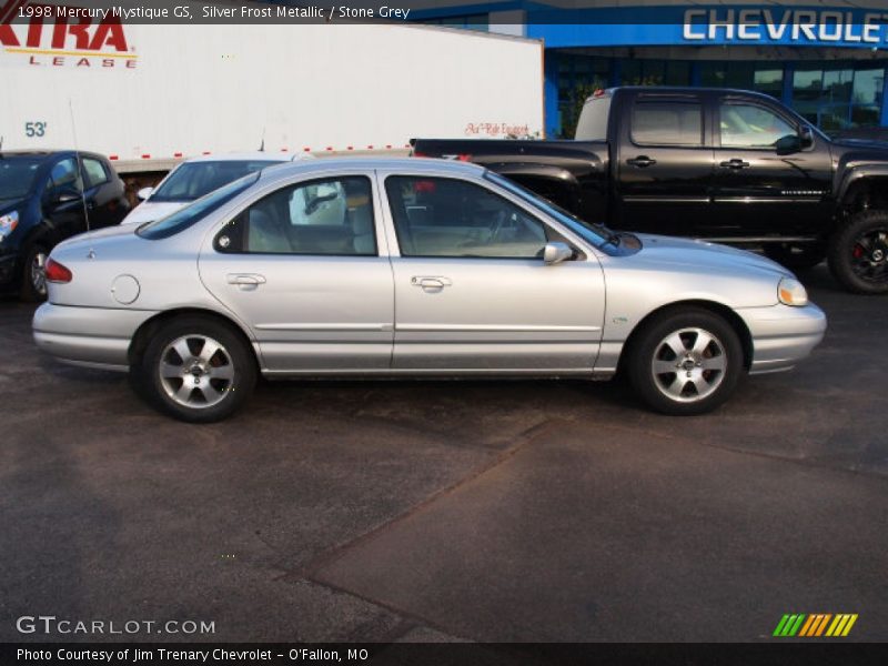 Silver Frost Metallic / Stone Grey 1998 Mercury Mystique GS