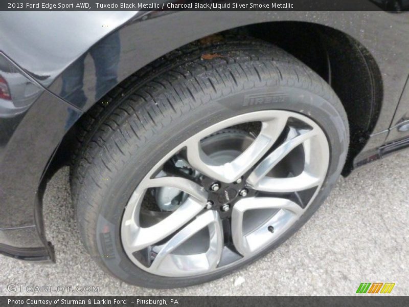 Tuxedo Black Metallic / Charcoal Black/Liquid Silver Smoke Metallic 2013 Ford Edge Sport AWD
