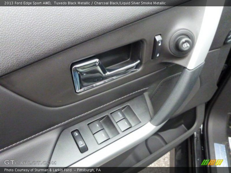 Tuxedo Black Metallic / Charcoal Black/Liquid Silver Smoke Metallic 2013 Ford Edge Sport AWD