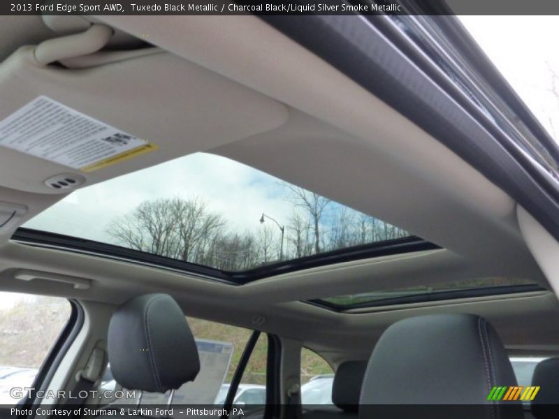 Tuxedo Black Metallic / Charcoal Black/Liquid Silver Smoke Metallic 2013 Ford Edge Sport AWD