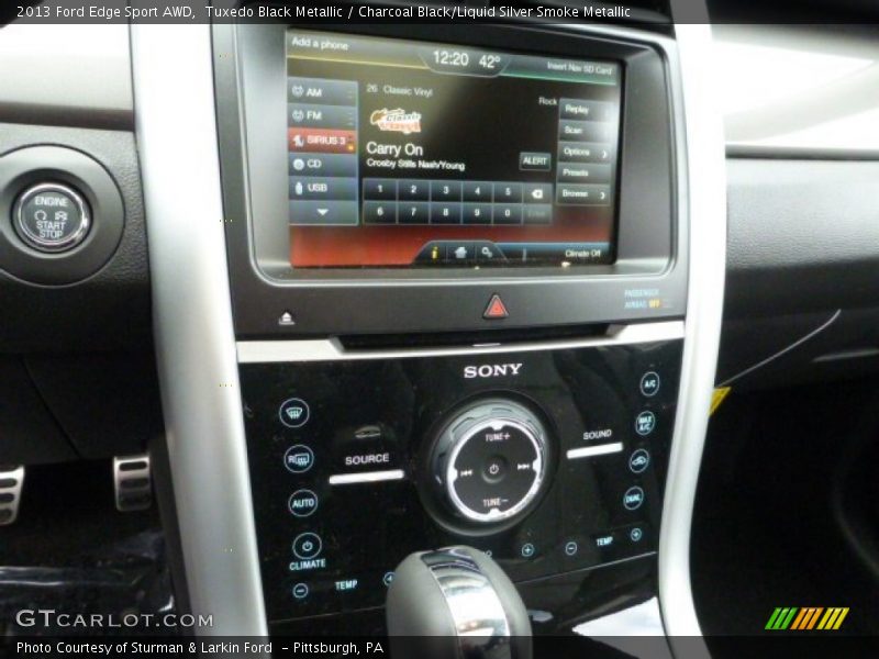 Tuxedo Black Metallic / Charcoal Black/Liquid Silver Smoke Metallic 2013 Ford Edge Sport AWD
