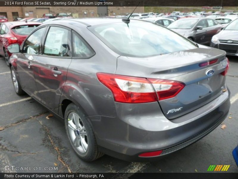 Sterling Gray / Medium Light Stone 2014 Ford Focus SE Sedan